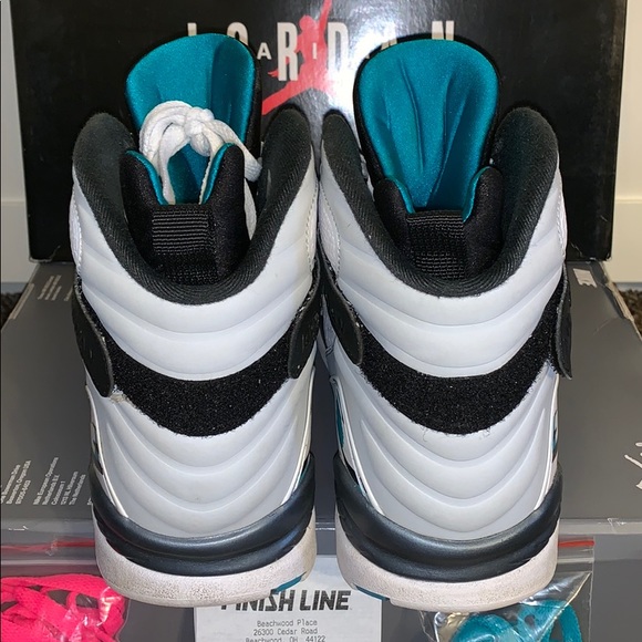 🔥Jordan Retro 8 “South Beach” W/ Box & Receipt - Picture 3 of 6